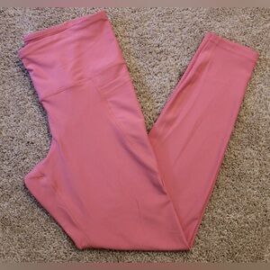 NWOT Pink High-Wasted Leggings Size M